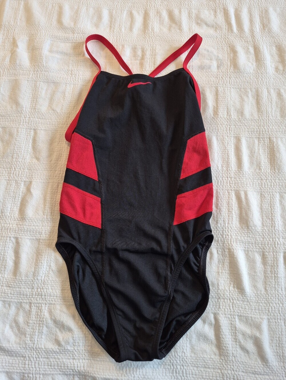 Nike Hydrastrong women's US 6 UK 10 colorblock racerback 1 piece swimsuit VGUC
